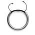 Serpentin | Chrome Hématite x Argent | Bracelet Double Vague